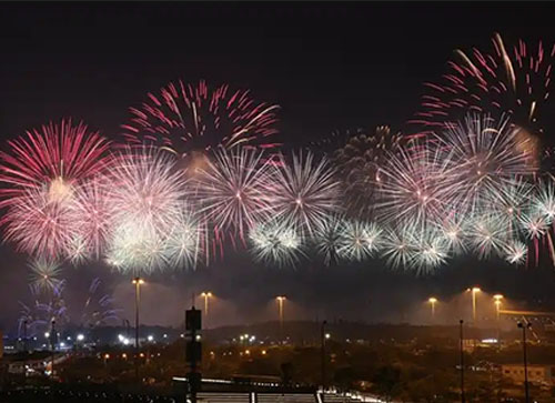 安吉县焰火晚会